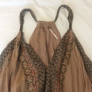 Free People Dress beaded flowy